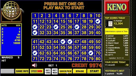 keno vic results